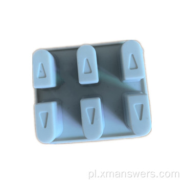 Niestandardowa formowana klawiatura z gumy silikonowej ze sposobem wylewania